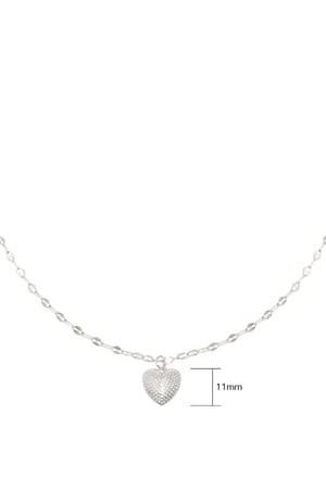 Necklace Endless Love Silver Color Copper h5 Picture2